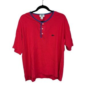 Vintage Lacoste Henley Shirt sz M